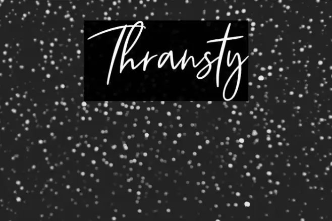 Thransty Font examples