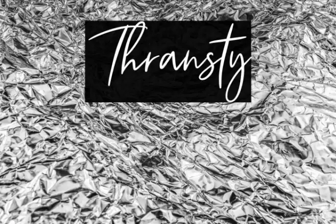 Thransty Font examples