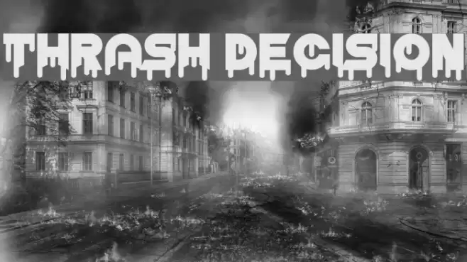 Thrash Decision Font examples