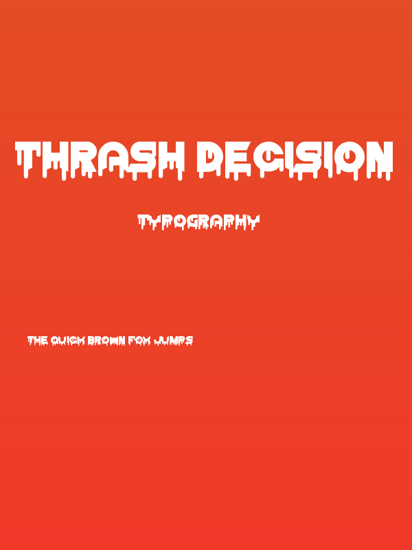 Thrash Decision Poster