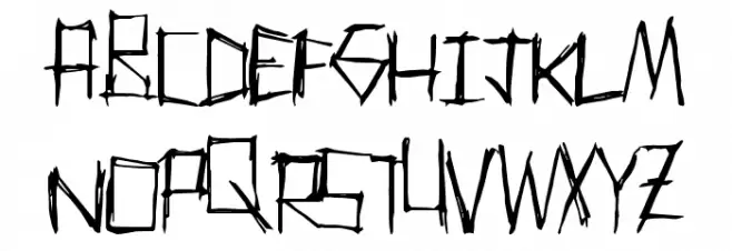 ThrashParty フォント 大文字