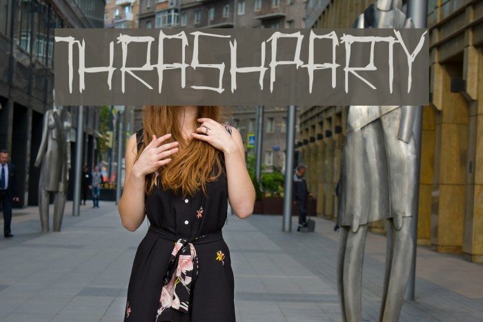 ThrashParty Font examples