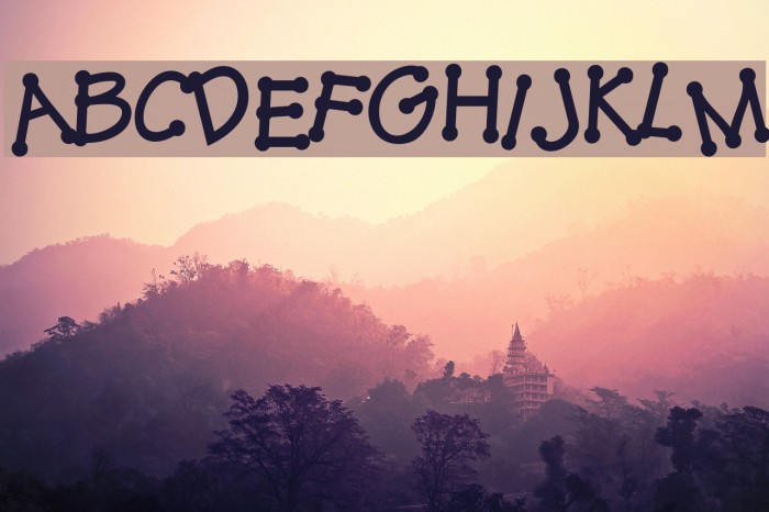 ThreadFun BoldItalic Font examples