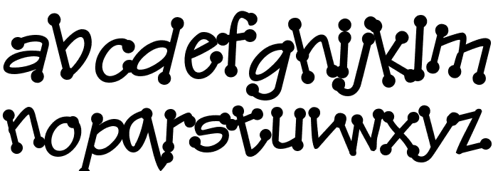ThreadFun BoldItalic Font LOWERCASE