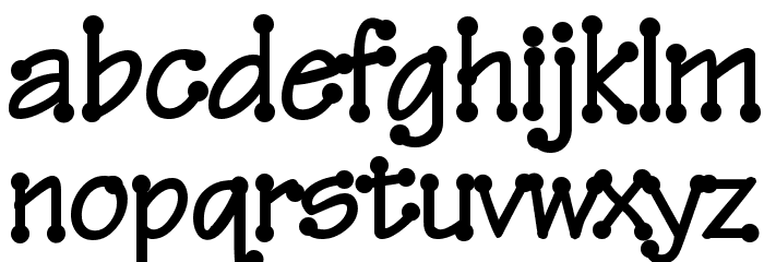 ThreadFun Bold Font LOWERCASE