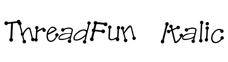 ThreadFun Italic  les polices de caractères gratuit tlcharger
