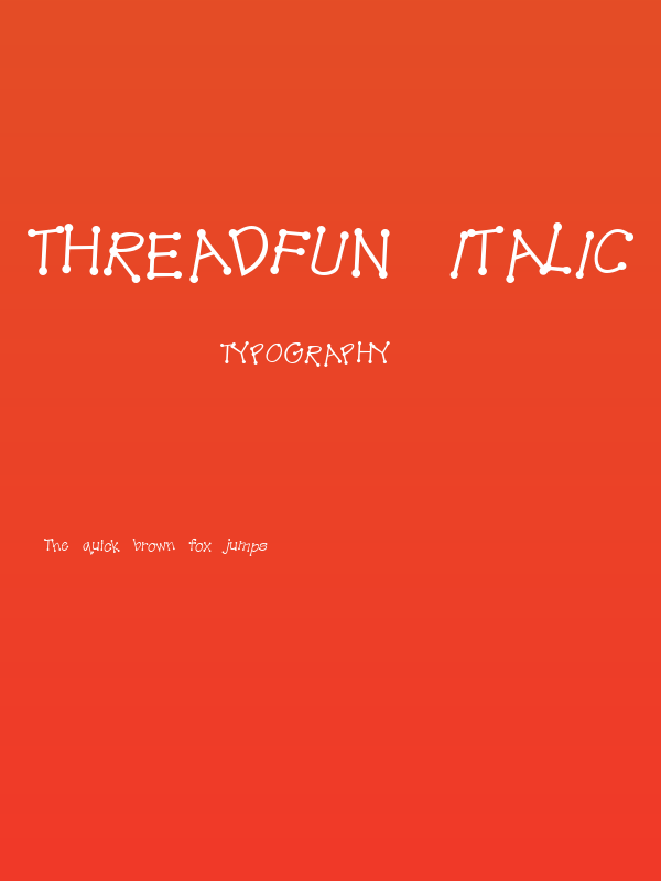 ThreadFun Italic Poster