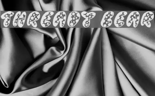 Thready Bear Font examples