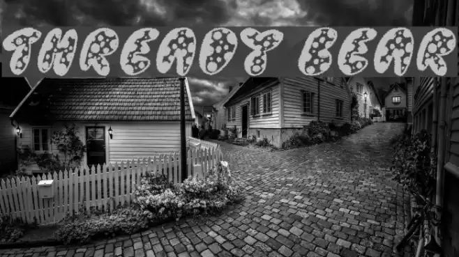 Thready Bear Font examples