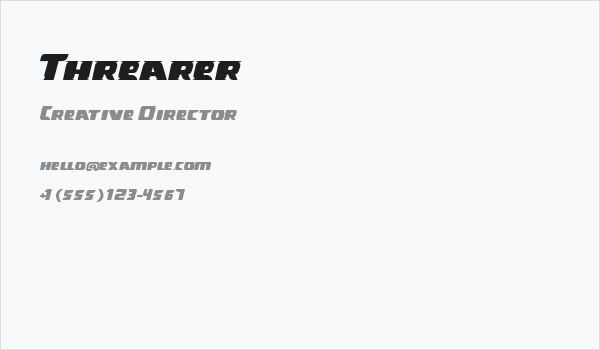 Threarer Business Card