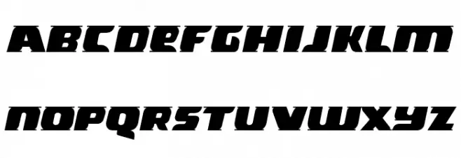 Threarer Schriftart Kleinbuchstaben