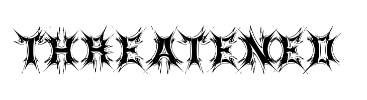 Threatened Font