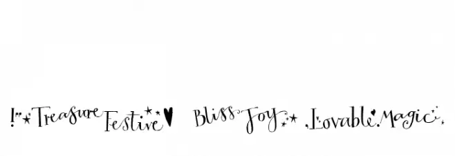 Three Dates, One Night Font OTHER CHARS