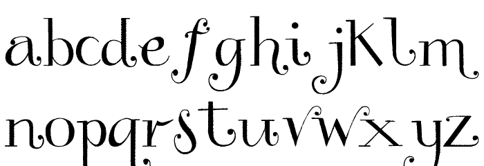 Three Dates, One Night Font LOWERCASE