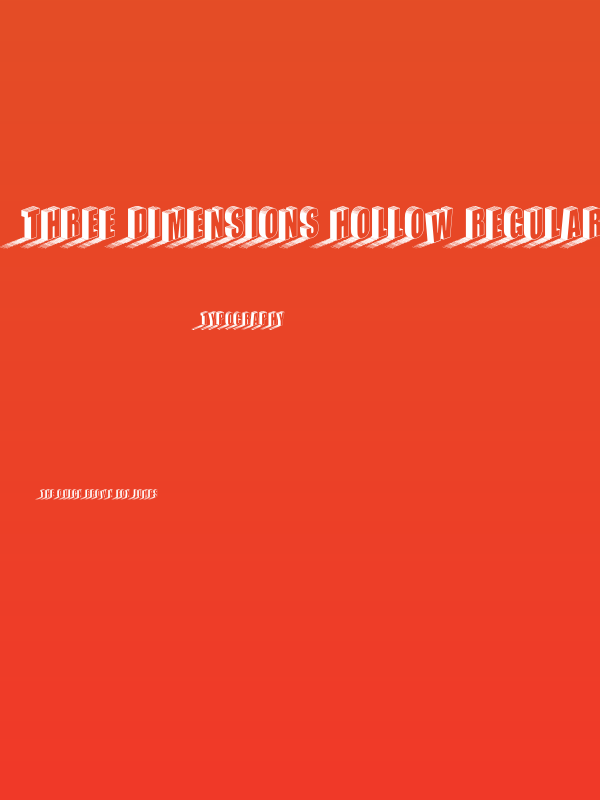 Three Dimensions Hollow Regular Poster