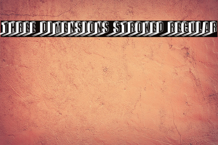 Three Dimensions Stroked Regular Example 3