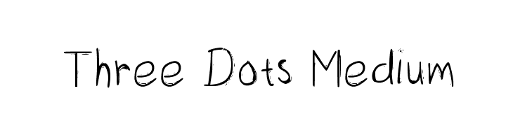 Three Dots Medium  font caratteri gratis