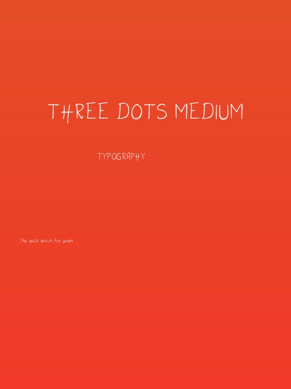 Three Dots Medium Poster