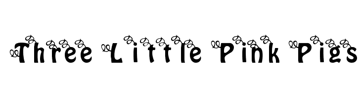 Three Little Pink Pigs Font