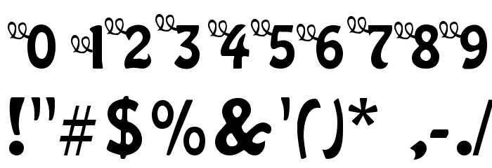 Three Little Pink Pigs Font OTHER CHARS