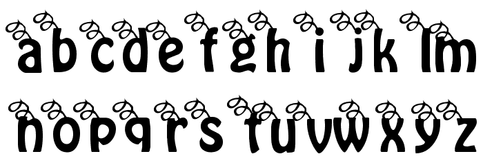 Three Little Pink Pigs Font LOWERCASE
