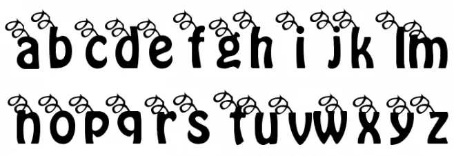 Three Little Pink Pigs Schriftart Kleinbuchstaben