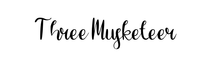 Three Musketeer  Frei Schriftart Herunterladen