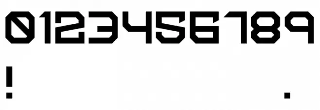 Three Point Font OTHER CHARS