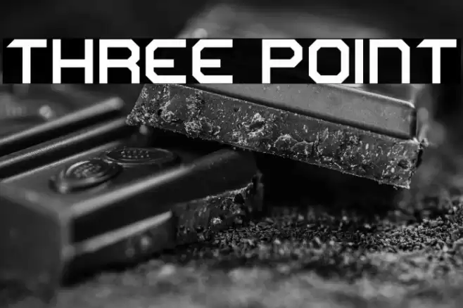 Three Point Font examples