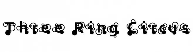 Three Ring Circus  Fuentes Gratis Descargar