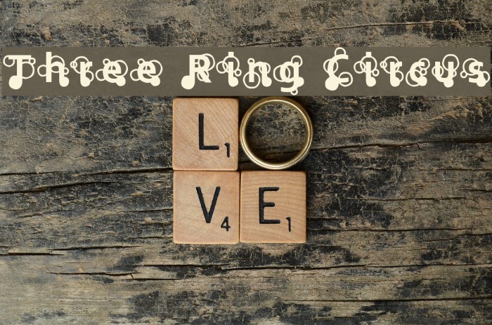 Three Ring Circus Font examples