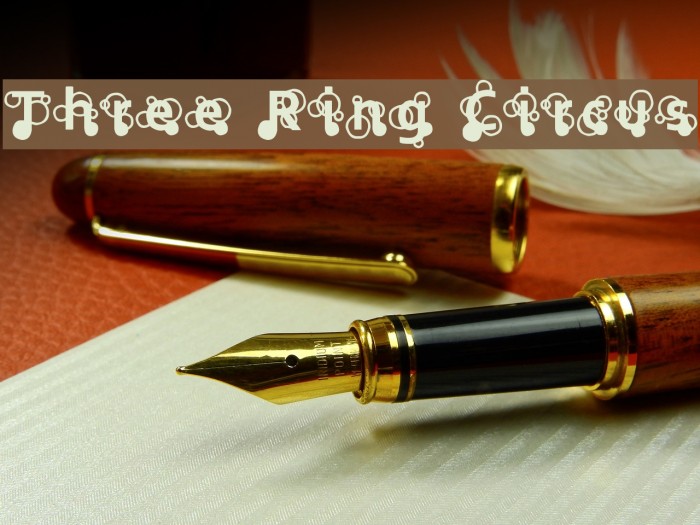 Three Ring Circus Font examples