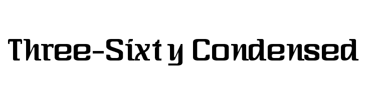 Three-Sixty Condensed  免费字体下载