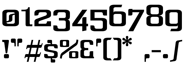 Three-Sixty Condensed Font OTHER CHARS