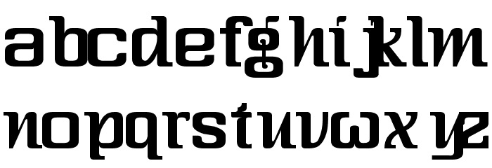 Three-Sixty Condensed Font LOWERCASE