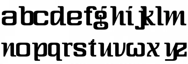 Three-Sixty Condensed フォント 小文字