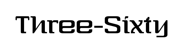 Three-Sixty Font