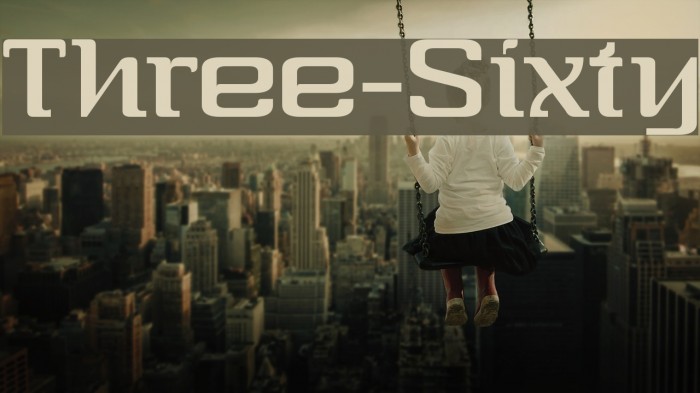 Three-Sixty Font examples