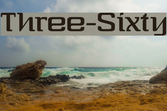 Three-Sixty Font examples