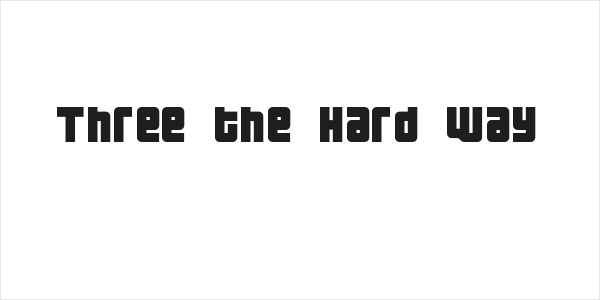 Three the Hard way Logo