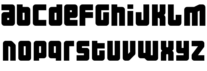 Three the Hard way Font LOWERCASE