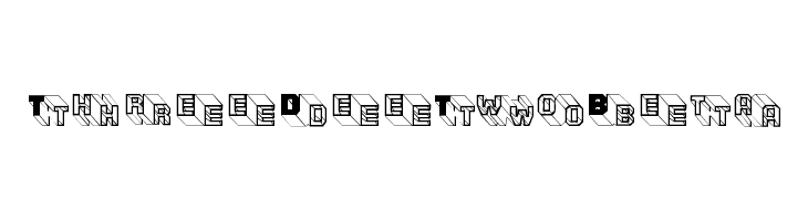 ThreeDeeTwoBeta  font caratteri gratis