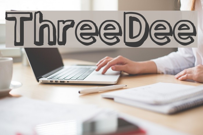 ThreeDee Font examples
