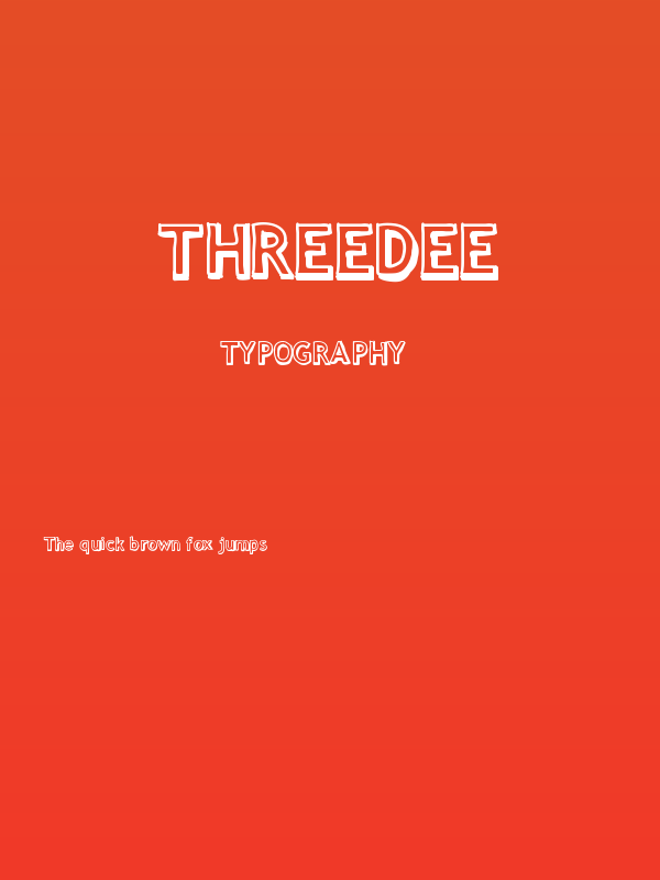 ThreeDee Poster