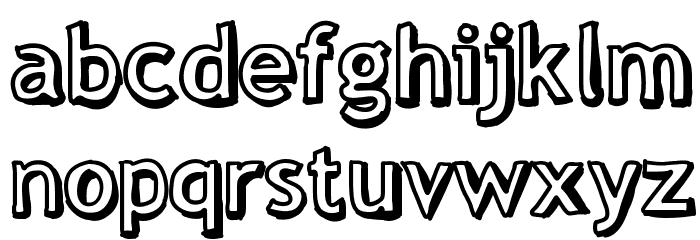 ThreeDee Font LOWERCASE