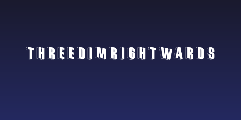 ThreeDimRightwards Social Header