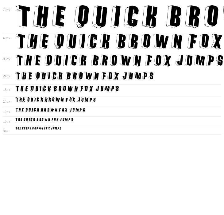 ThreeDimRightwards Waterfall