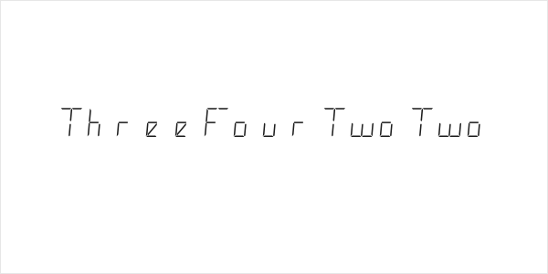 ThreeFourTwoTwo Logo