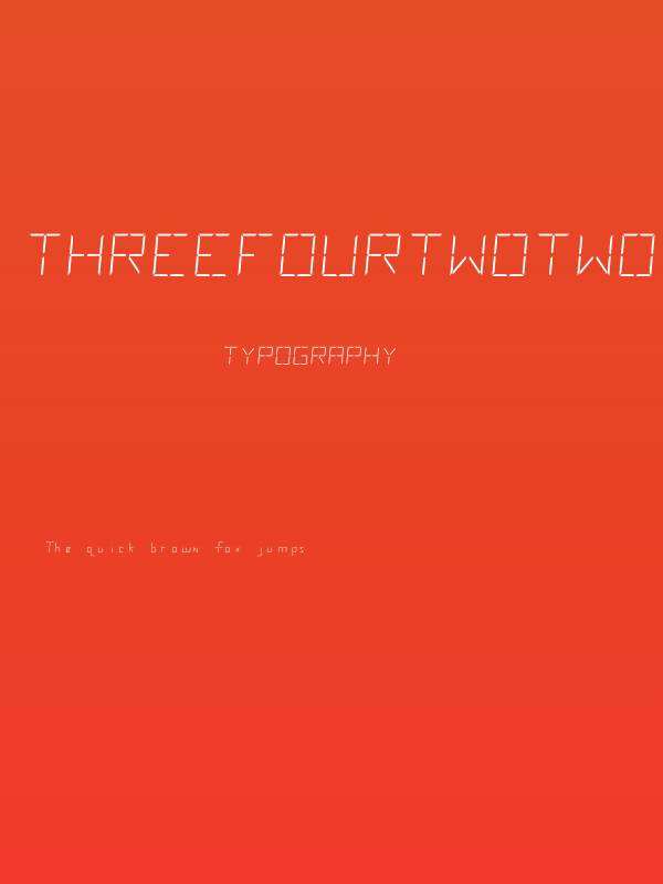 ThreeFourTwoTwo Poster