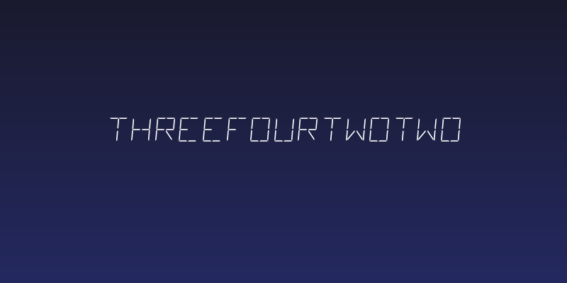 ThreeFourTwoTwo Social Header
